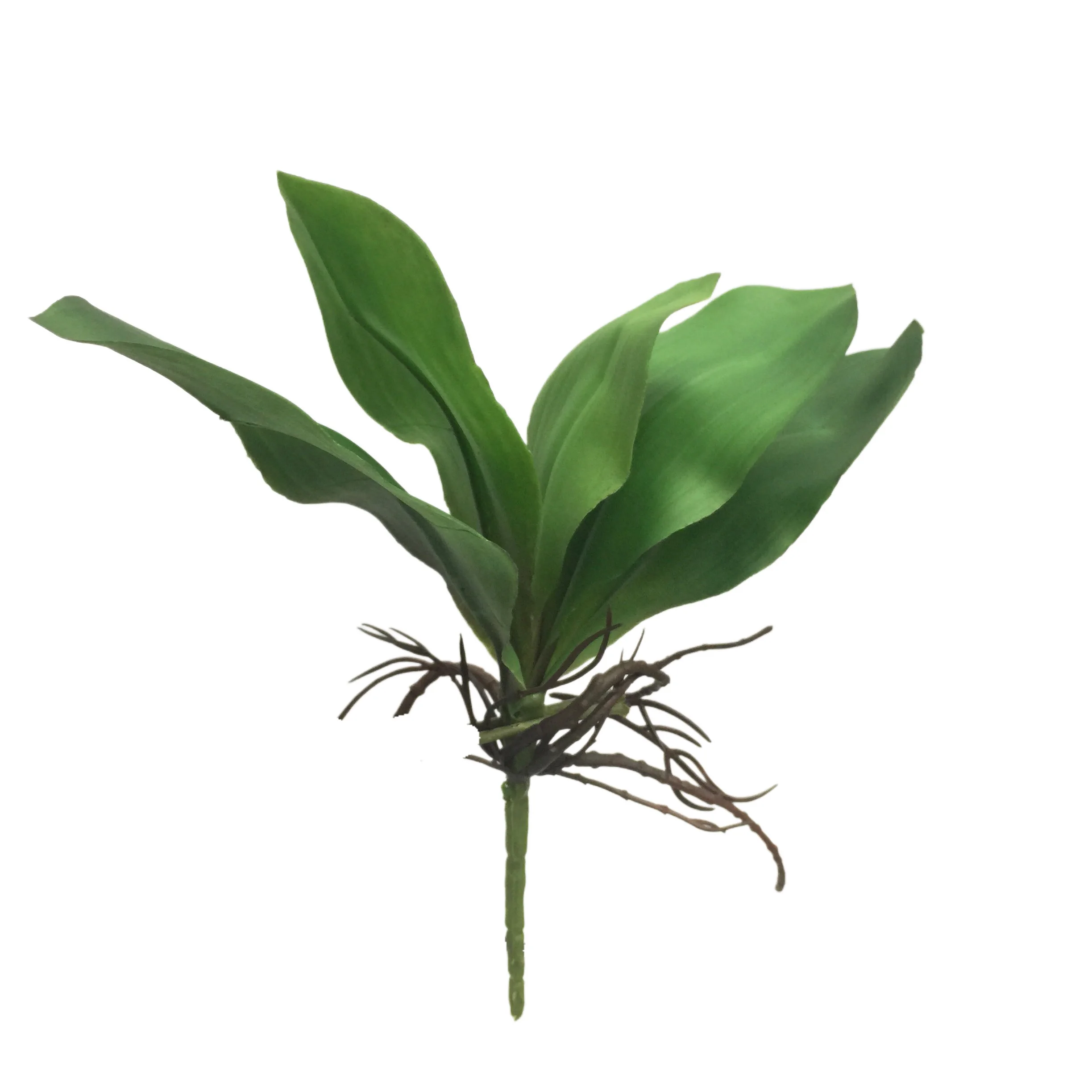 High quality 5 butterfly orchid leaves wholesale artificial leaves