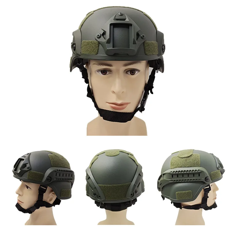 Custom Black Military Combat Vision Tactical Army Helmet Ballistic