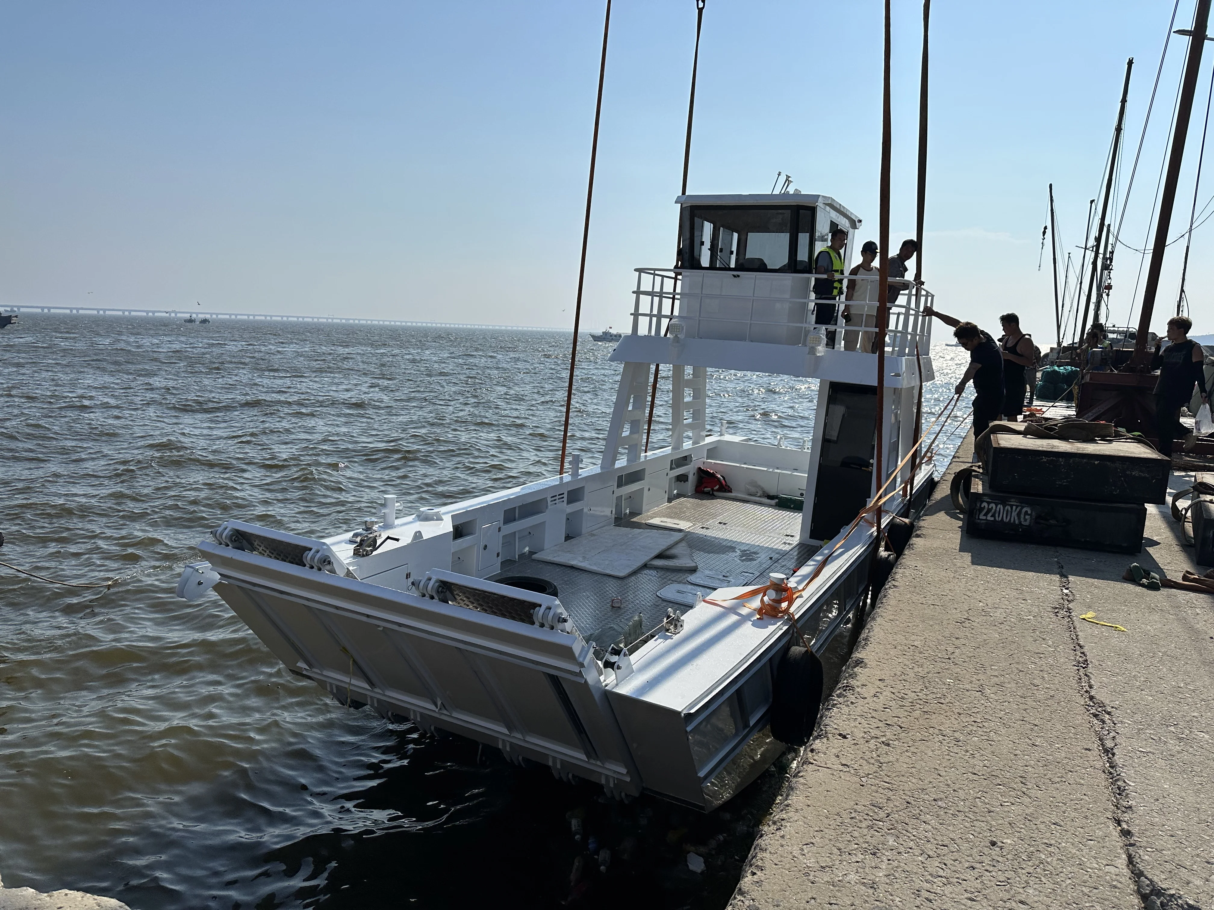 12 м 39ft из алюминиевого сплава десантная лодка алюминиевая баржа с двигателями