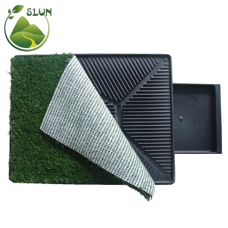 Artificial Grass Bathroom Mat for Puppies and Small Pets- Portable Potty Trainer Use/indoor Dog Toilet for Indoor and Outdoor