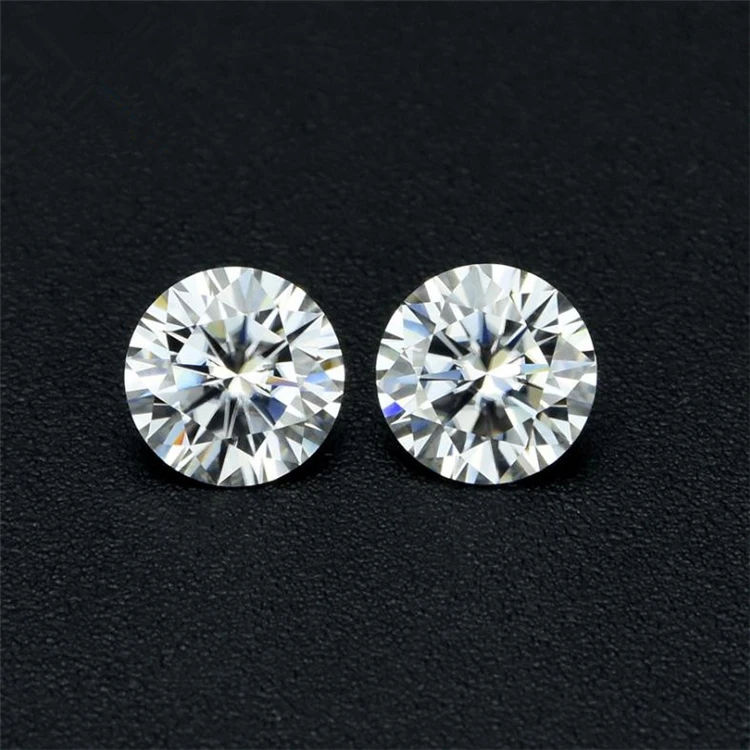 China wholesale 6.5mm moissanite H color 1ct round shape moissanite for pendant