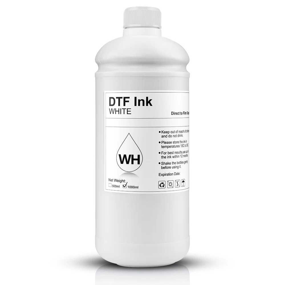 Ocbestjet 1000ml DTF Textile Ink Water Based Plastisol Ink Screen Screen Textile Printing Bottle DTF Pet Film Transfer Printer
