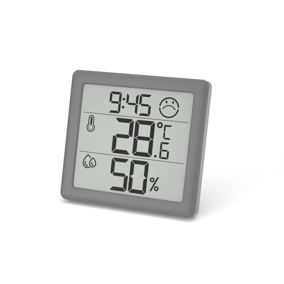 Travel digital alarm clock with indoor temperature and humidity Mini Digital Alarm Clock Small Modern Travel Alarm Clock