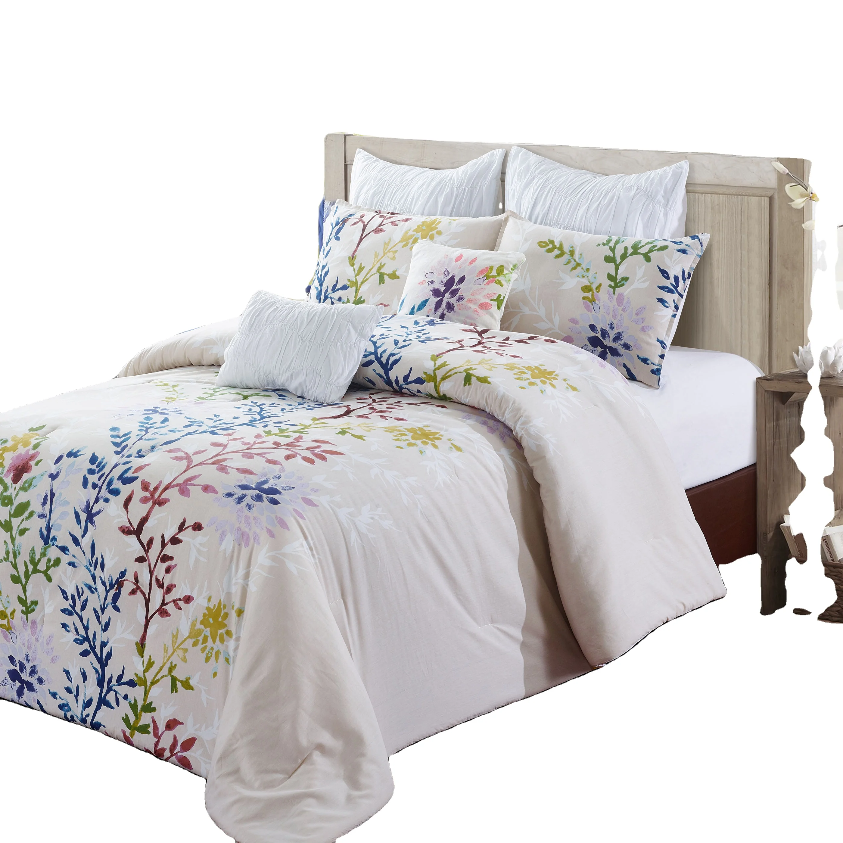 100% хлопок постельное бельё 7 шт Роскошные кружевные шелковые трусики пододеяльник и наволочка хлопок постельное белье пододеяльник постельное белье