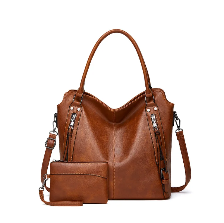 DF465 Fashion  Leather Lady tote hand bag with one shoulder strap
