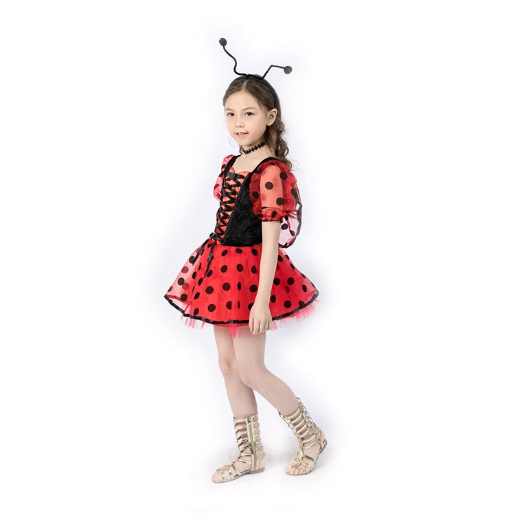 New Arrival Fairytale Princess Red Costume Girl Party Princess Dresses