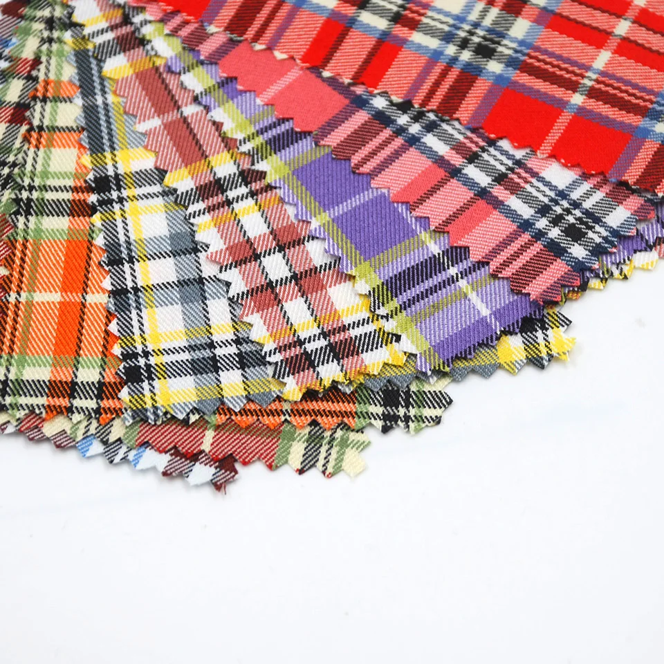 Hot Selling Manufacturer New Plaid Skirt Checked TC School Uniform Cotton Polyester Fabric for Garments