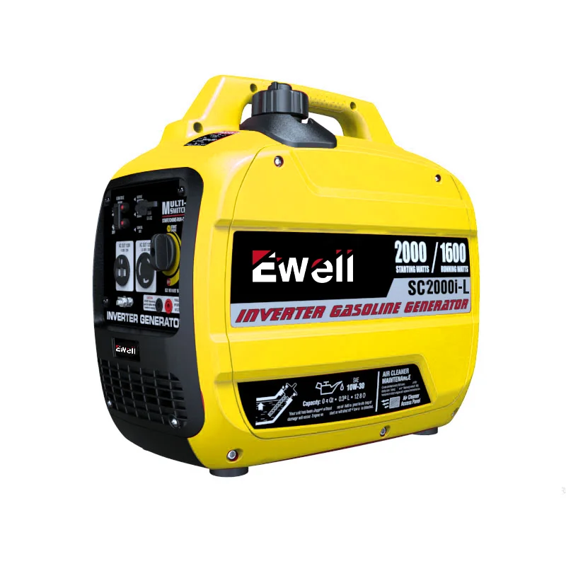 Ewell duel fuel portable silent gasoline generators 2KW power generator inverter
