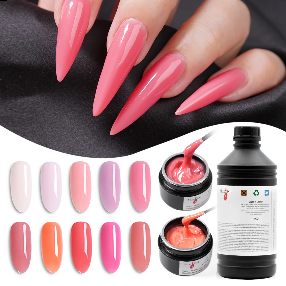 High viscosity 63 Color UV Extension Gel Wholesale Bulk Professional Sculpted Hard Gel Nail Extension