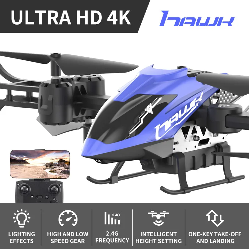 ITTL Tik tok new arrival toys 2.4G alloy 4K HD aerial photography helicopter new technology long battery life
