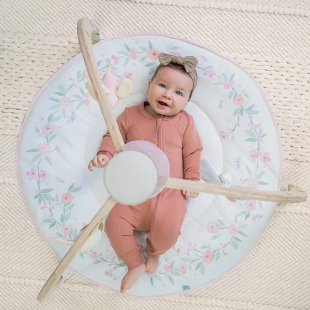 Custom early education brain development toys Eco-friendly Montessori wooden foldable triangular fitness frame baby play gym