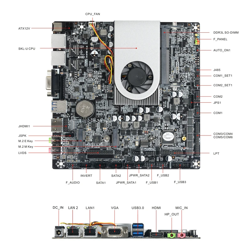 Realan custom i3 i5 i7 micro itx motherboard combo mainboard cpu for industrial device control