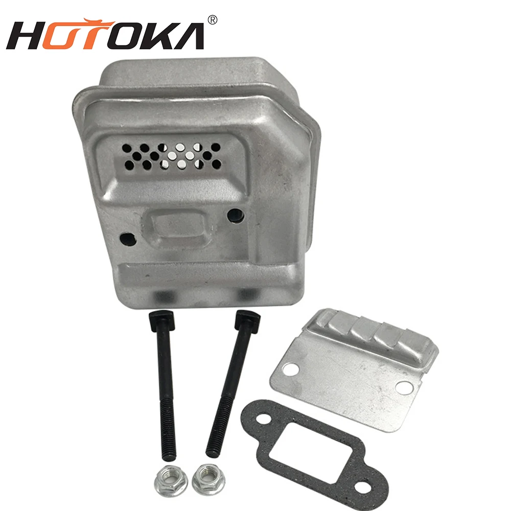 HOTOKA manufacturer supplier ms180 chainsaw muffler spare parts professional HUS ms 180 petrol chain saw muffler for wholesale