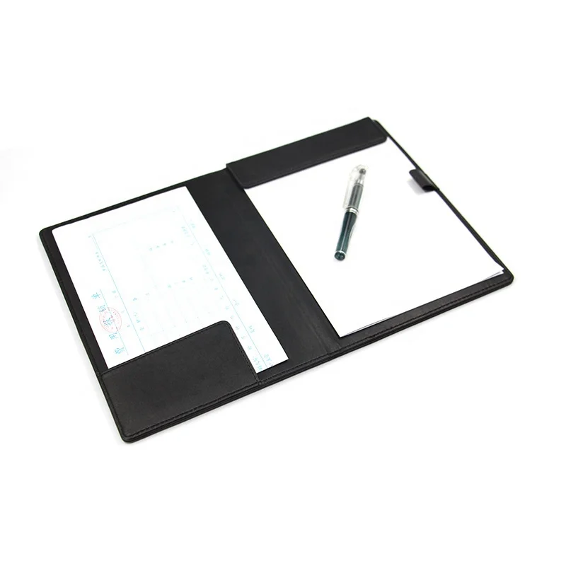 A4 Black PU Leather Magnet Menu Holder By High Quality Manufacture Factory From Yimi