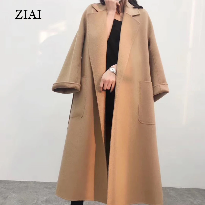 Оптовая продажа, одежда peacoat, женские куртки, теплое пальто большого размера для зимнего пальто, Женское шерстяное пальто, пальто с длинным поясом и альпакой