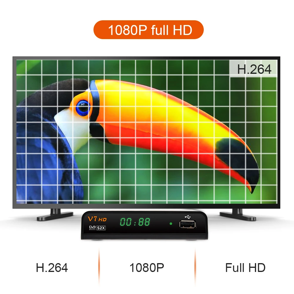 Gtmedia V7 HD DVB S2X S2 S спутниковый декодер тв приемник H.264 1080P full hd DVB-S/S2/S2X