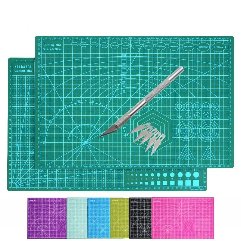 Flexible A4 Double Sided PVC Self Healing Cutting Mat