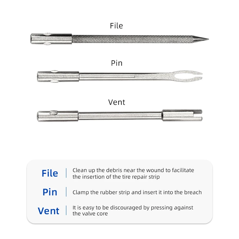 Bicycle parts repair tool combination mountain aluminum alloy tire repair portable household emergency rubber strip equipment