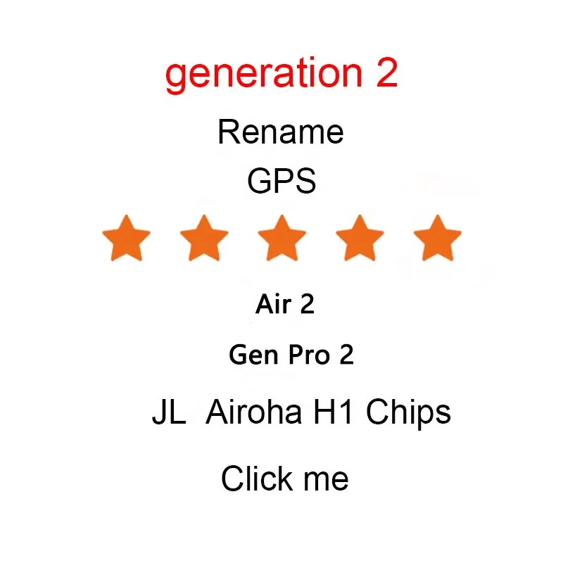 Free Shipping 2021 Hot Selling Original 1:1 Air Gen 2 Airbuds Wireless Earbuds  Airoha 1536 1562 GPS Air 2