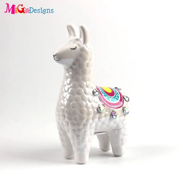 
wholesale cute ceramic cupcake design penguin pikachu rabbit coin piggy Bank 