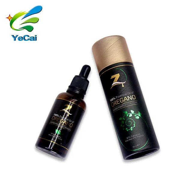 
Factory customize paper cardboard tube luxury cylinder bottle packaging for perfume essential dropper bottle 