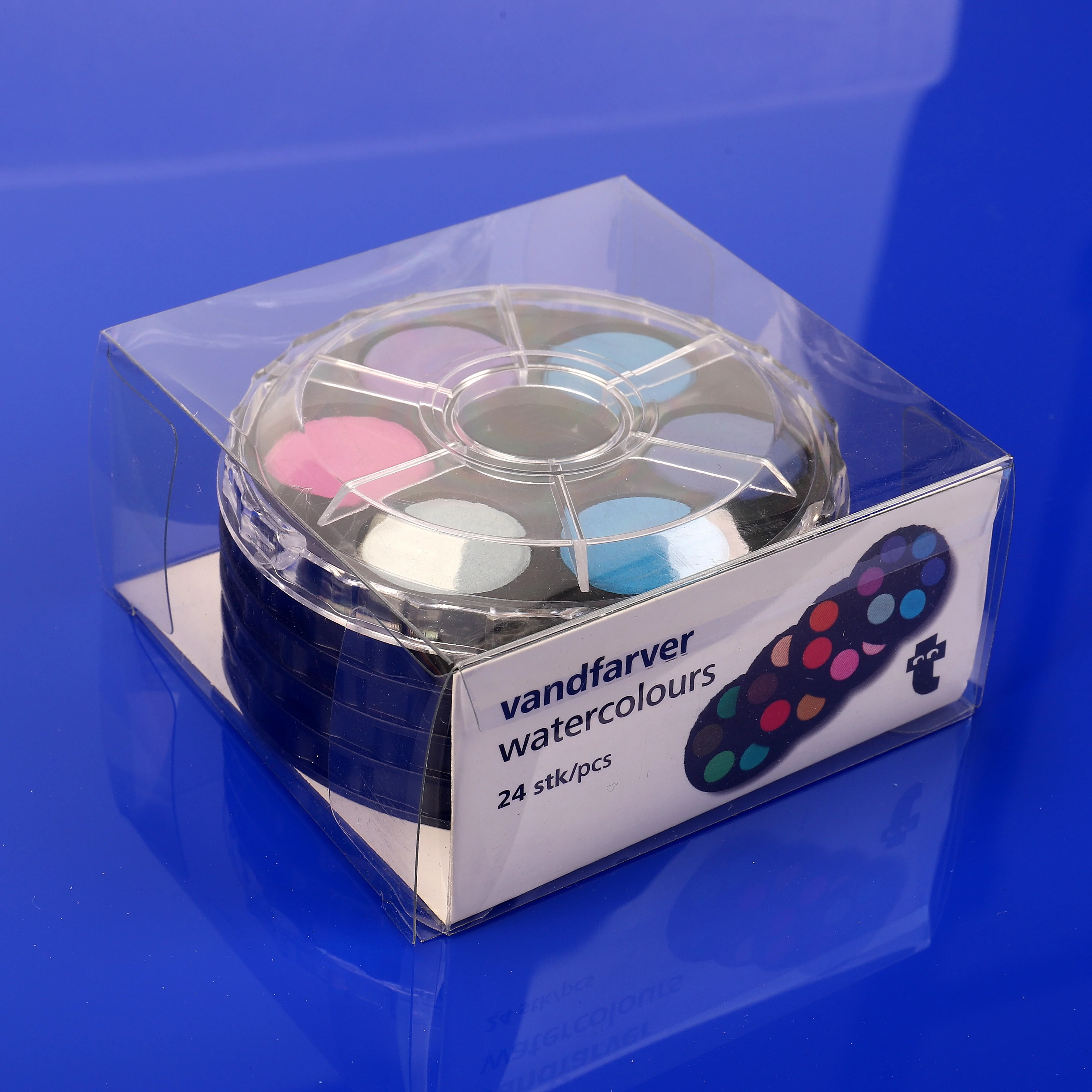 
certificated 12pcs two layer solid watercolor paint cake box 