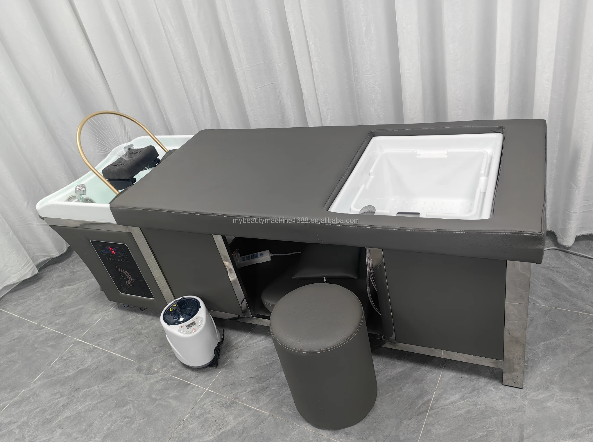 beauty hair salon shampoo chair with massage electric recliner massage chair hair washing massage shampoo bed