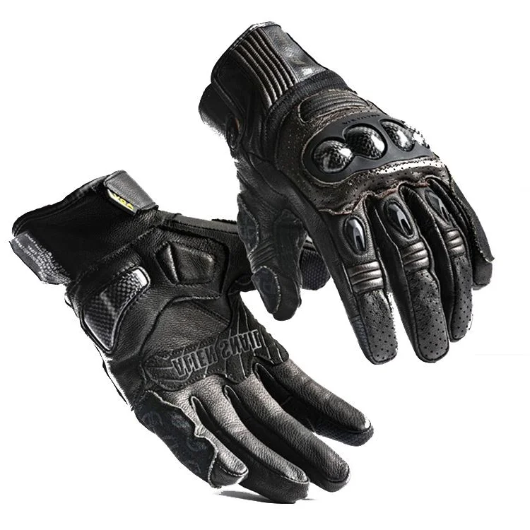Cheap Price Genuine Leather Men Motorbike Gloves Riding Racing Safety Gloves Motorcycle Gloves