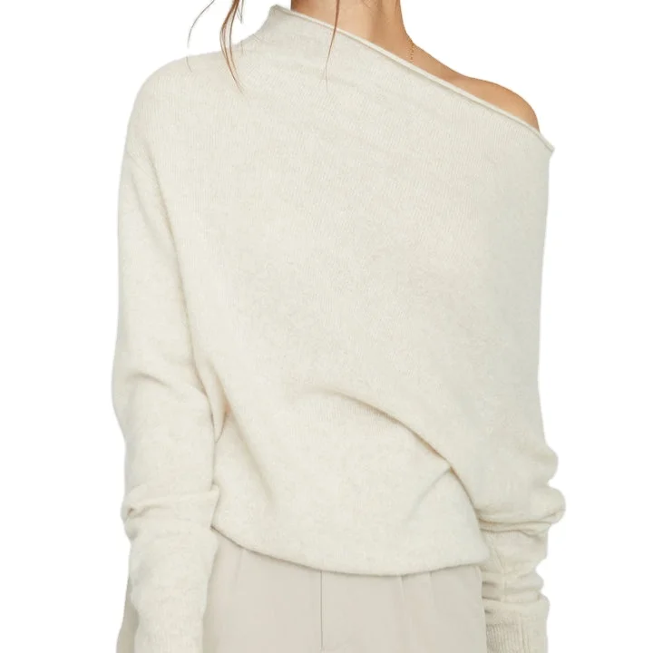 Turtleneck Sweater Womens Oversized Knitted Cashmere Designer Custom Neck Knitted Cashmere Designer Custom Knit Sweater