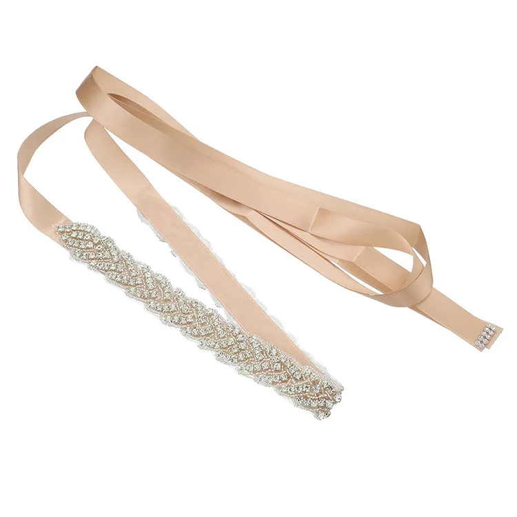 Rhinestone Bride Waistband Alibaba Exquisite Hand Sewn Crystal Belts Wedding Dress High-end Rhinestone Waist Chain