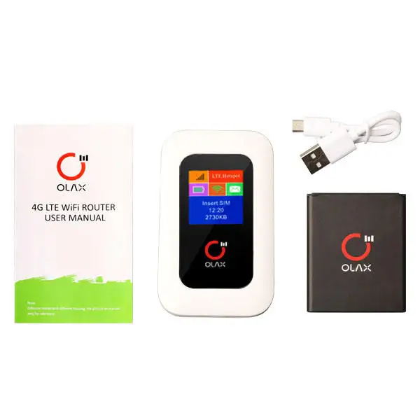 Olax 4G WiFi Pocket good quality 2100Mah battery Router 4G Wireless Mobile Mi-fi for Travel in Europe and Africa and Asia
