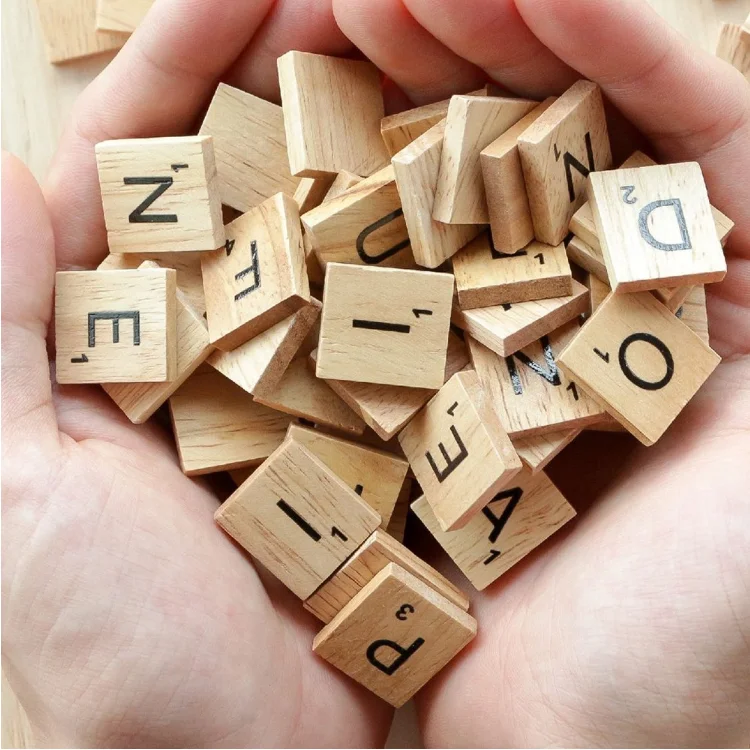 
Stylish creative sturdy nice workmanship word crosses wood letter cube 