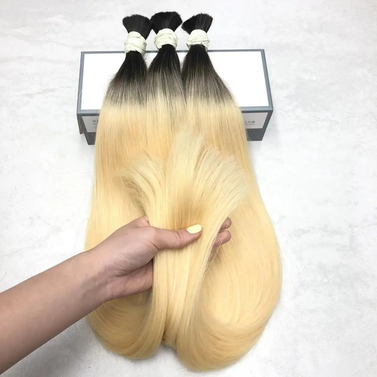 Оптовая цена Натуральные Прямые 100% натуральные волосы Remy Brasil