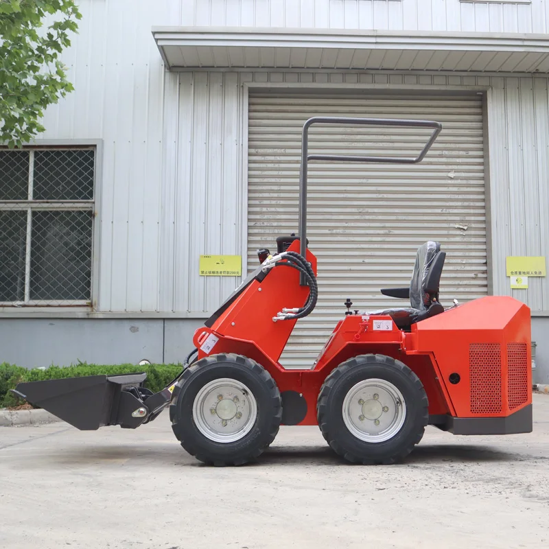 Free Shipping mini skid steer loader stump grinder Snow Blower 400KG 500KG Loader Kubota Diesel Engine skid steer loader Mini