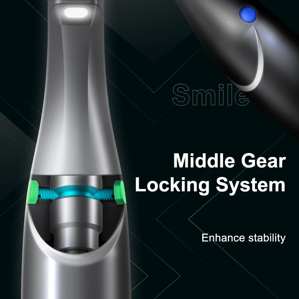 AI DENTAL Smile Series SEVA4-1L Optic Dental Orthodontic Contra Angle Handpiece 4:1 Low Speed Vertical Reciprocating Oral Tools