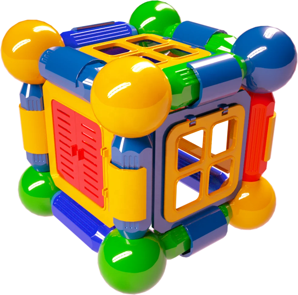 3D Colorful Magnetic Sticks and Balls Set Kids 33 psc Magnetic Stick Building Tiles and Blocks Toys