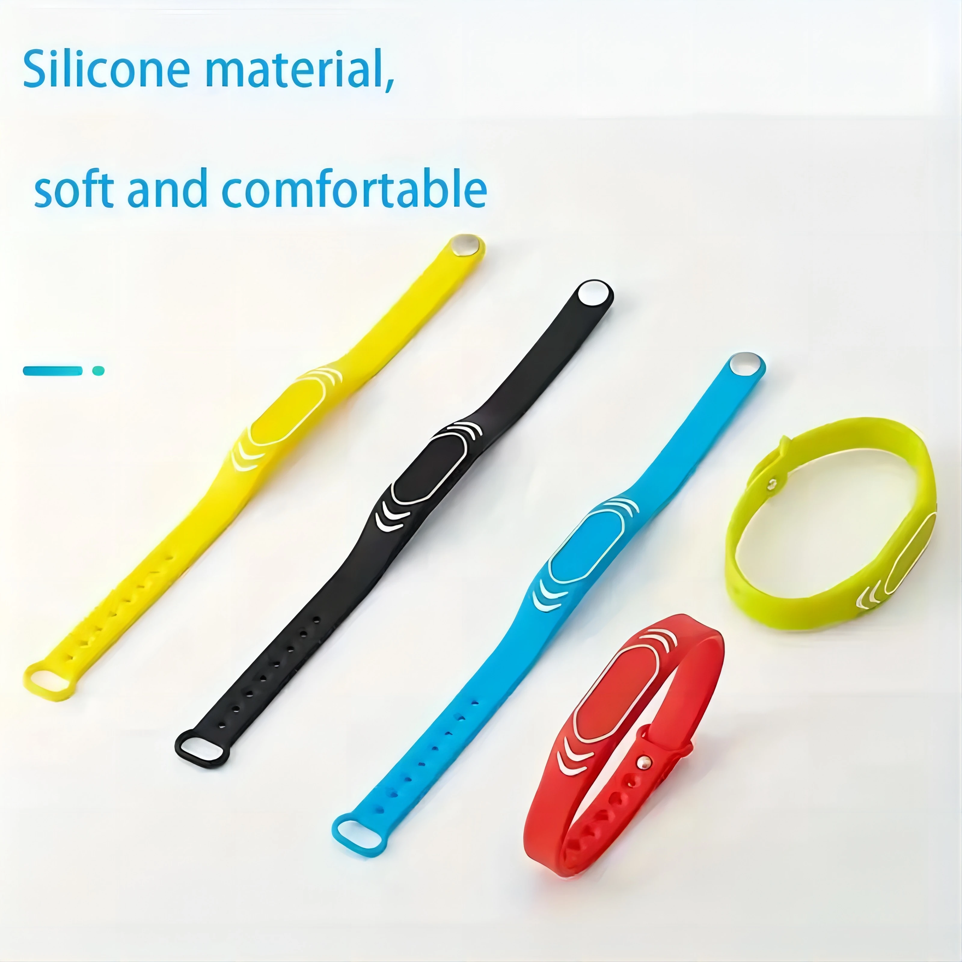 RFID NFC Silicone Wristband Patient Medical HF LF  UHF Bracelet