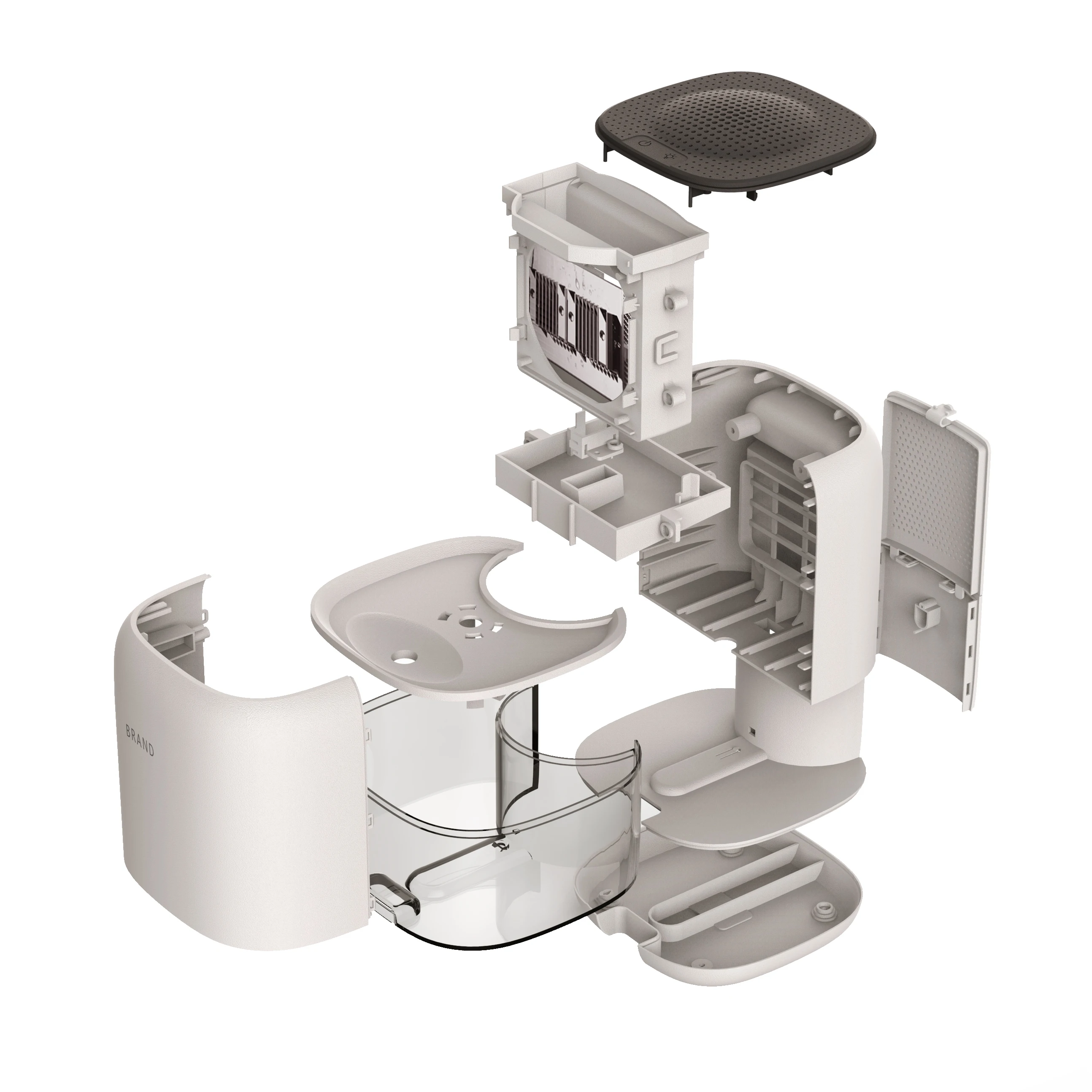 
2020 Trending New Arrivals 900ml 30W 7 Colorful Atmosphere Light Home Air Mini Portable Compact Dehumidifier (DH-CS01) 