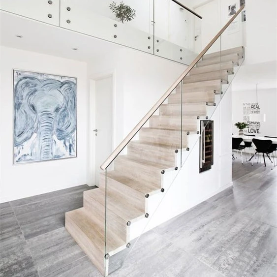 Handrail Accessories Customized 12mm Frameless Tempered Glass Terrace Balcony Glass Railing