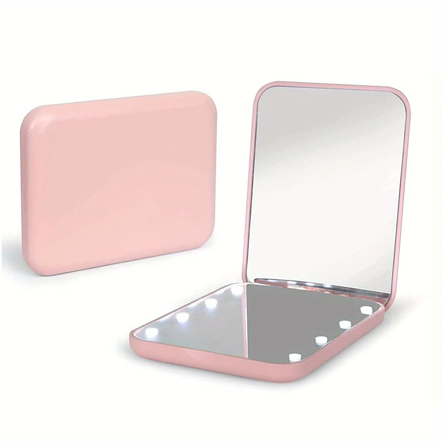 Rechargeable Mini Pocket Beauty Mirror With Lights Makeup Cosmetic Mirror For Promotional Gift