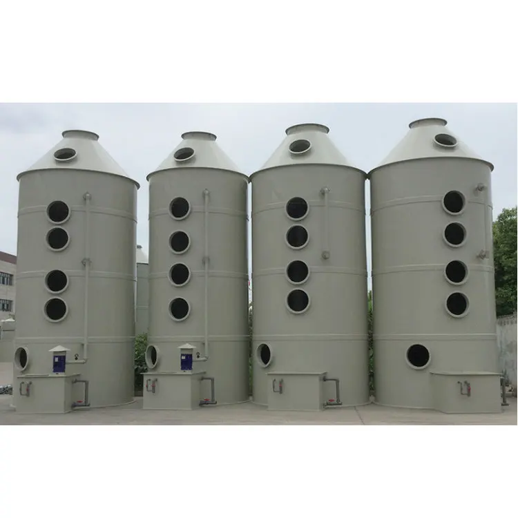 Высокая эффективность промышленный спрей выхлопная система очистки отработанного газа абсорбция башня кислотный туман и утилизация