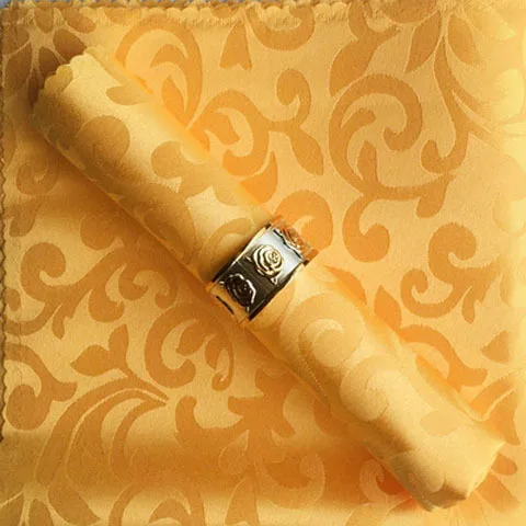 Wholesale Custom White Polyester Hotel Wedding Napkins Table Napkin Placemat Coaster Decoration Napkins