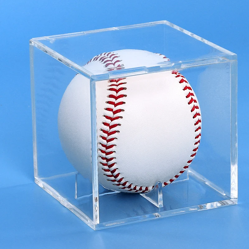 Clear Acrylic Baseball Collection and Display box Dust-proof moisture-proof decorative box