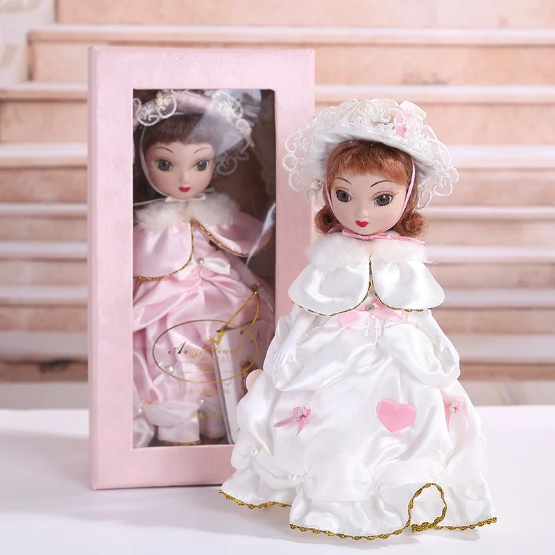 High end art decoration exquisite girls gift porcelain dolls girl luxury ceramic doll with dress