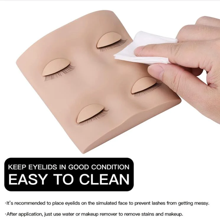 VEYES New Design Lash Tiny Layered Training Head Mannequin Veyelash Beginning Practice for Eyelash Extensions