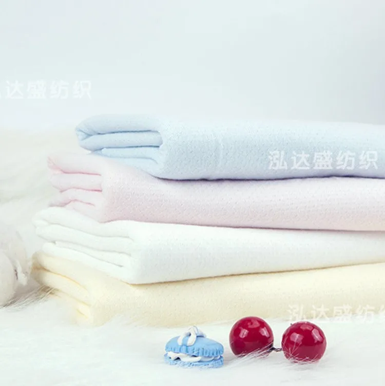 130Gsm Breathable 70%Bamboo 30%Cotton Knitted Jacquard Fabric for Baby Jumpsuit