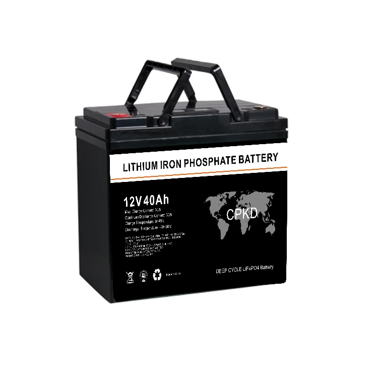 LiFePO4 Battery Lithium iron Phosphate Lithium ion Battery 12V 40Ah for RV Golf Cart Yacht Marine Backup Solar