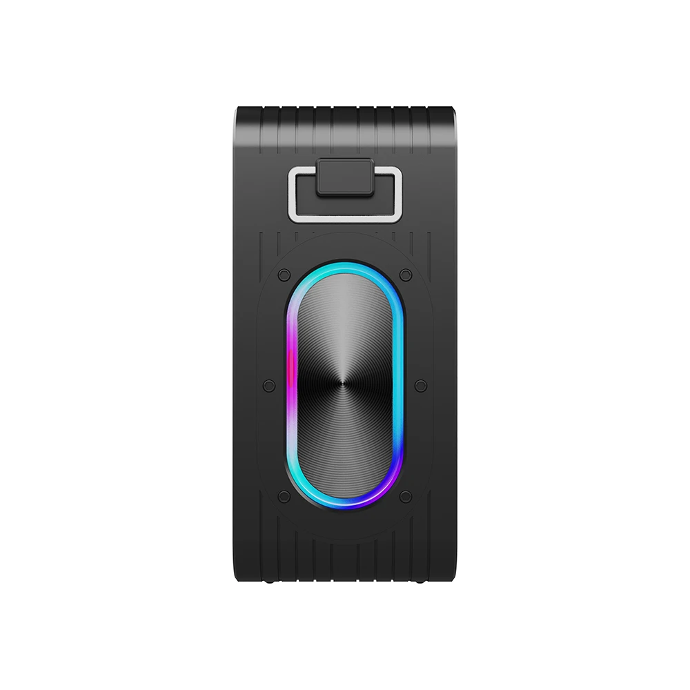 Fashionable Dual Mic Karaoke Waterproof Speaker Stereo Party Portable Support Voice Assistant KTV Bluetooth Wireless Speaker