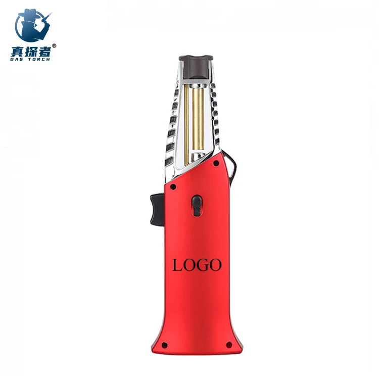 Gf-928A Handheld Refillable Proof Gas Jet Butane Torch Cigarette Lighter For Kitchen