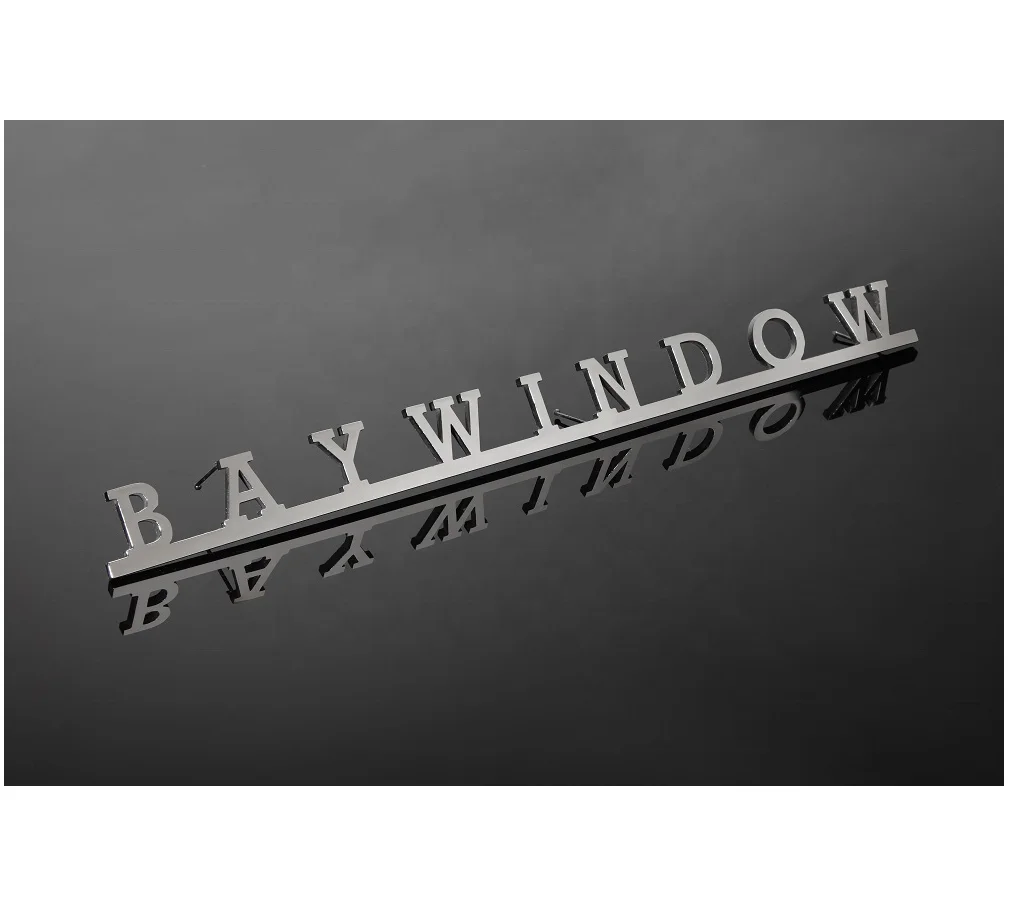 Шрифт «Baywindow» из нержавеющей стали совместимый с байонетом байонета VW типа 2
